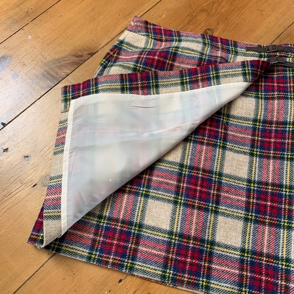Boden Wool Plaid Skirt - Size 8 - Picture 4 of 10
